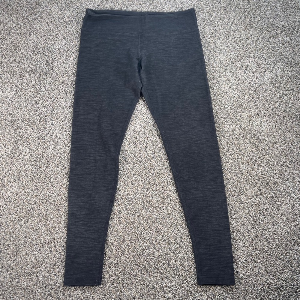 lululemon athletica Black Heather Leggings